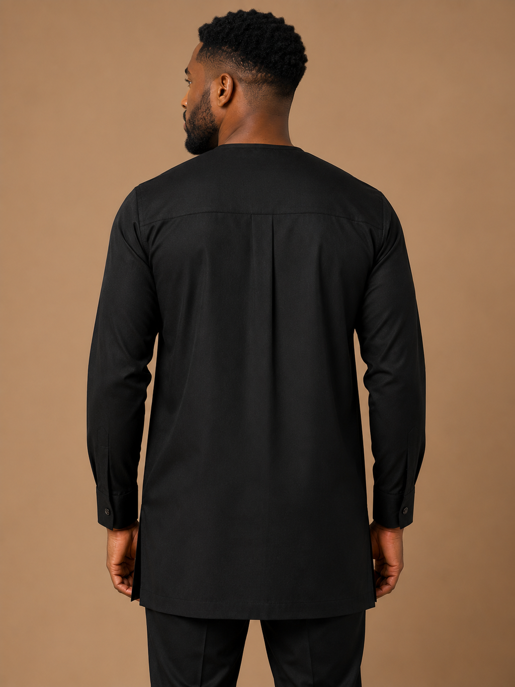 Luxury Black Senator Kaftan for Men | Premium African Traditional Wear | King Wales